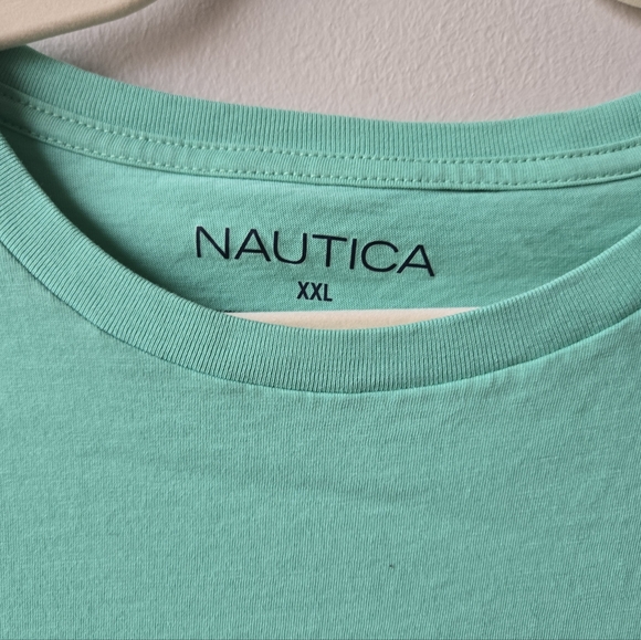 Nautica Men's Seafoam Short Sleeve Tee - Picture 2 of 3
